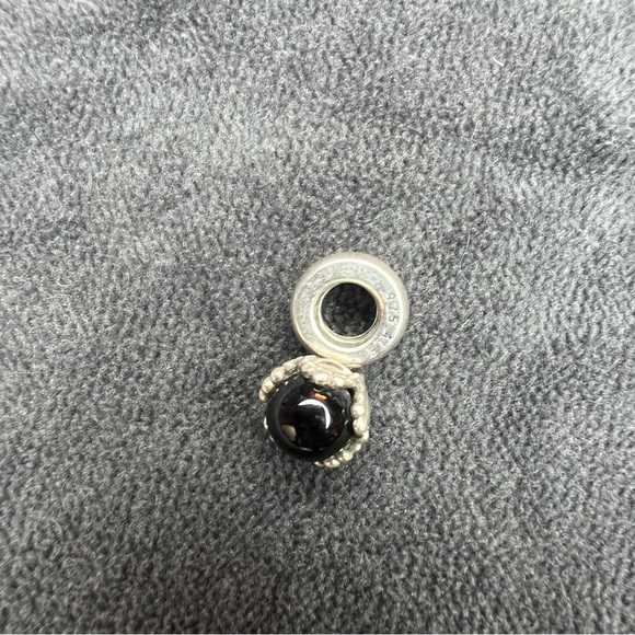 RETIRED Pandora Black Onyx Dangle Charm - Picture 3 of 3